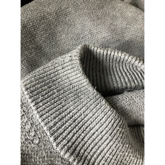 Victor Alfaro Mock Neck Sweater Oversized Gray XL - Picture 10 of 14